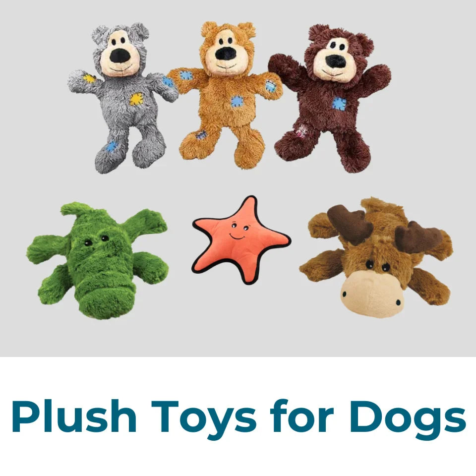 Plush toys for puppies sales