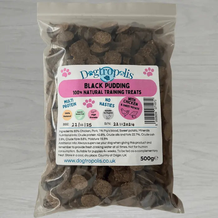 Black Pudding Training Treats Bulk Pack
