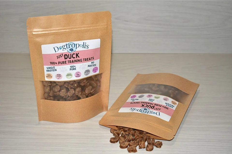 100% Pure Duck Training Treats from Dogtropolis