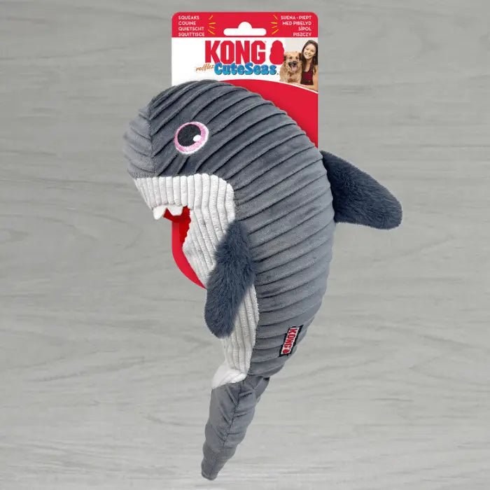 KONG Cuteseas Rufflez Shark Dog Toy