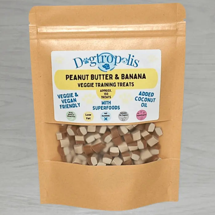 Peanut Butter & Banana Training Treats for Dogs