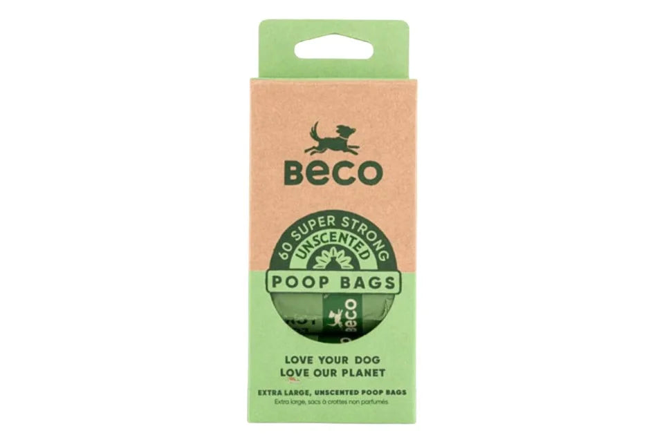 Beco Dog Poop Bags (Unscented) 60pk
