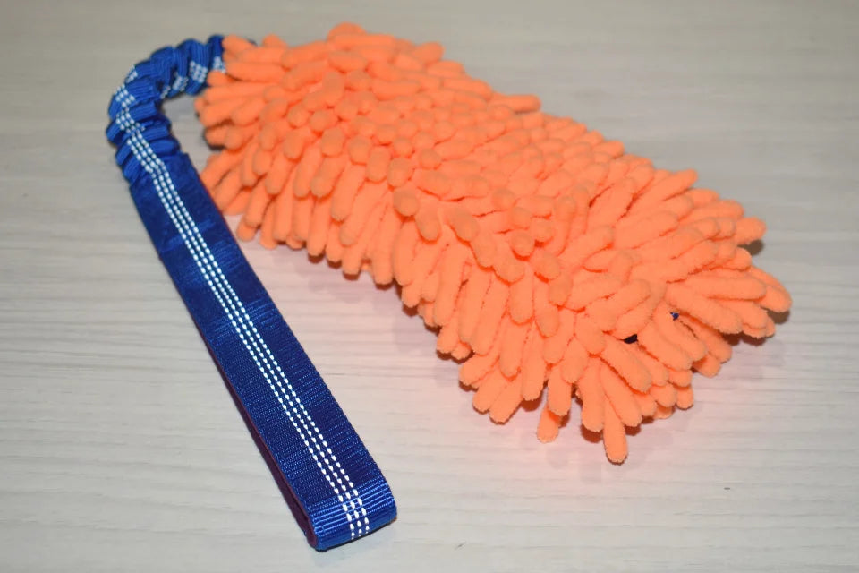 Bungee Chaser Tug Toy for Dogs - Blue/Orange - Short