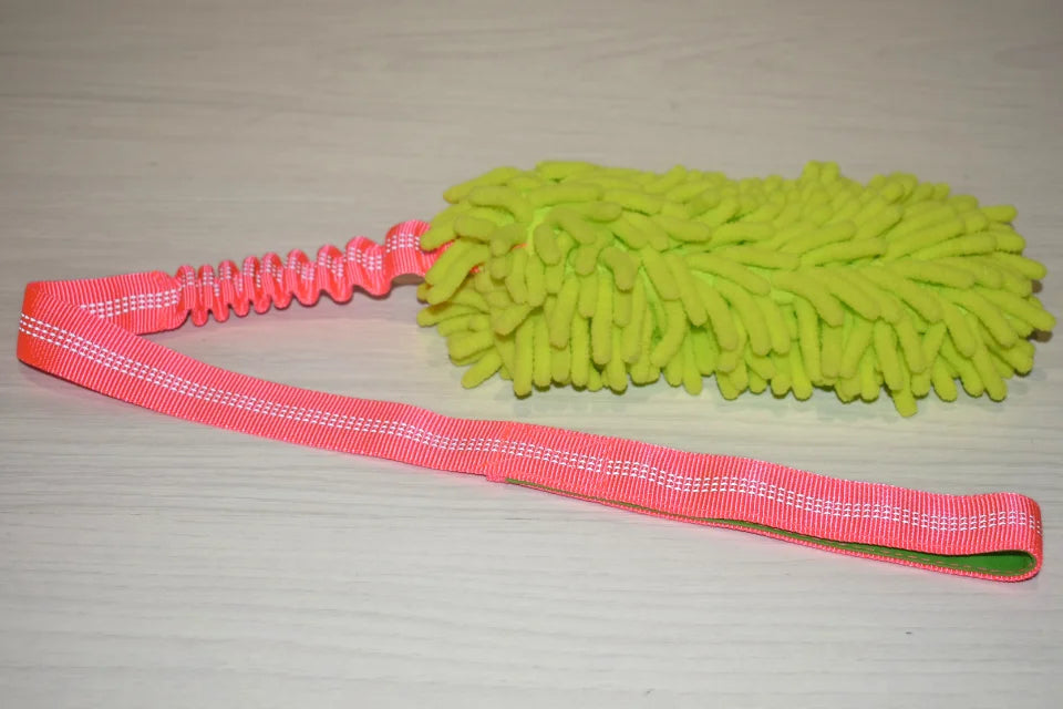 Bungee Chaser Tug Toy - Pink/Green - Long