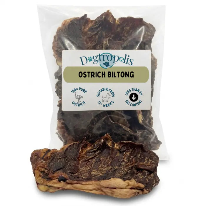 Dogtropolis Ostrich Biltong for Dogs