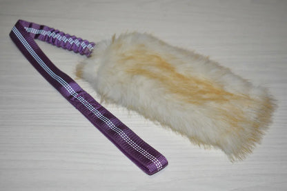 Faux Fur Bungee Chaser Tug Toy for Dogs - Long
