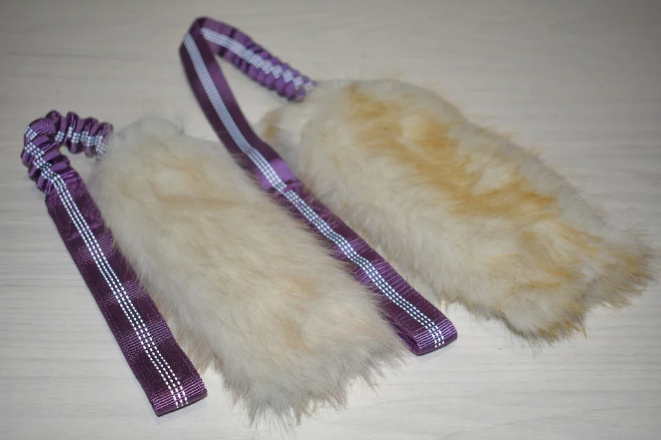 Faux Fur Bungee Chaser Tug Toy