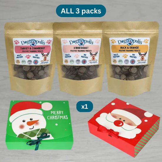 ALL 3 Festive Training Treats in Xmas Box