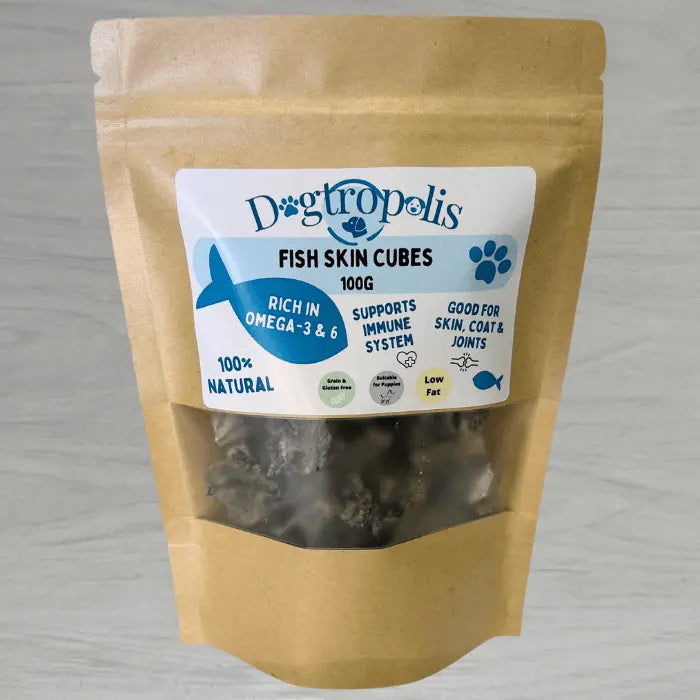 Fish Skin Cubes for Dogs
