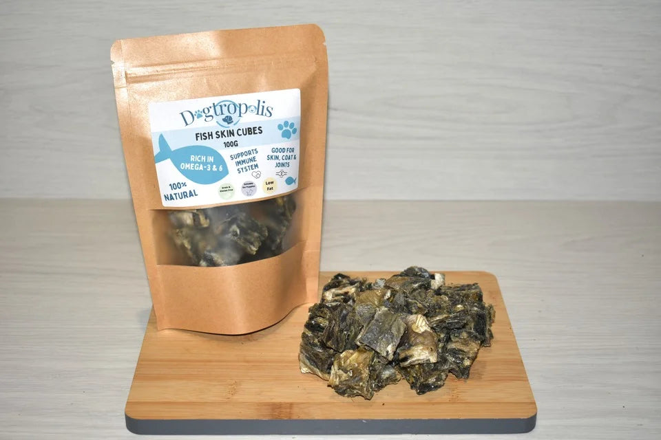 Fish Skin Cubes for Dogs - Dogtropolis