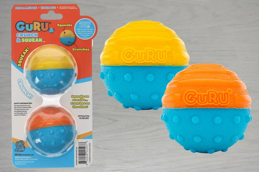 Crunch & Squeak Ball for Dogs