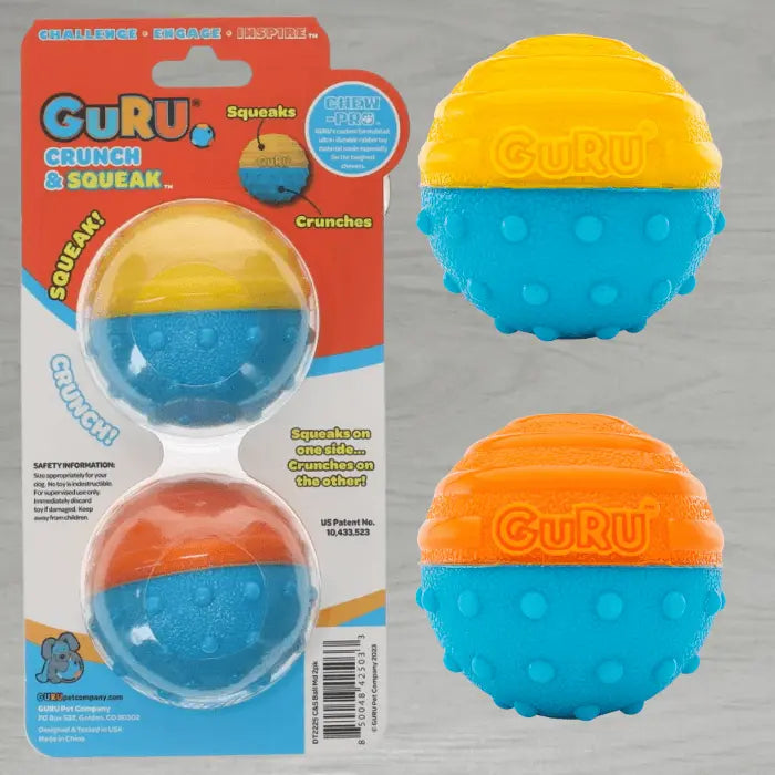 Crunch & Squeak Ball for Dogs