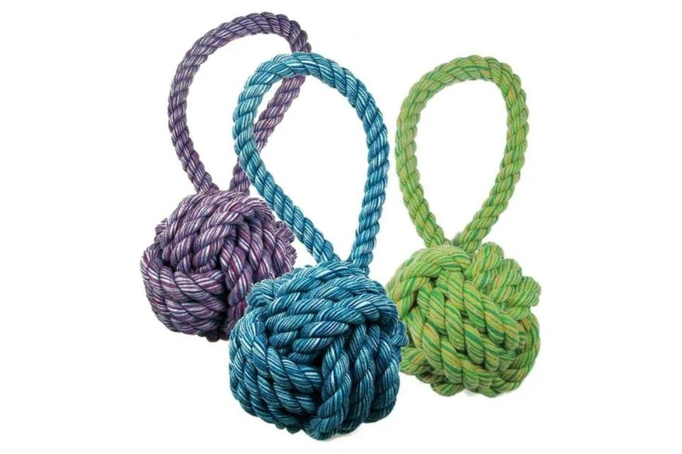 Happy Pet Nuts for Knots Rope Ball Tug Toy
