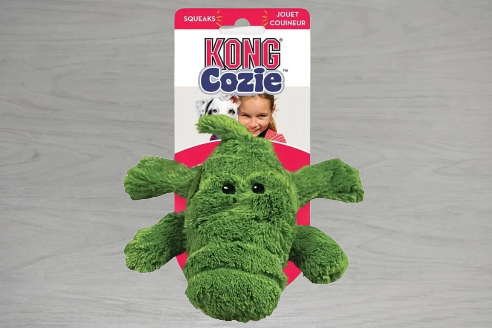 KONG Cozie Ali Alligator Dog Toy