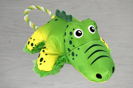 KONG Cozie Tuggz Alligator Dog Toy