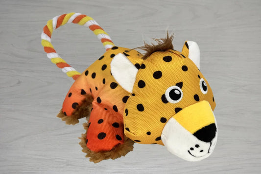 KONG Cozie Tuggz Cheetah Dog Toy