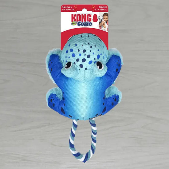 KONG Cozie Tuggz Frog Dog Toy