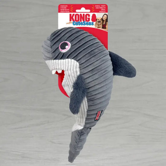 KONG Cuteseas Rufflez Shark Dog Toy