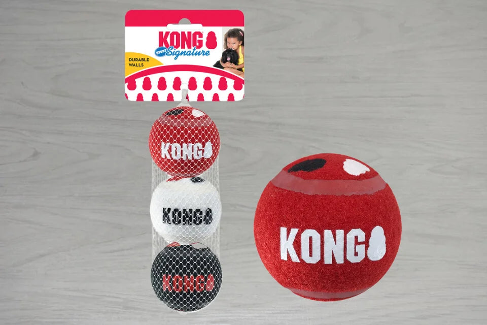 KONG Signature Sport Balls 3pk - Medium