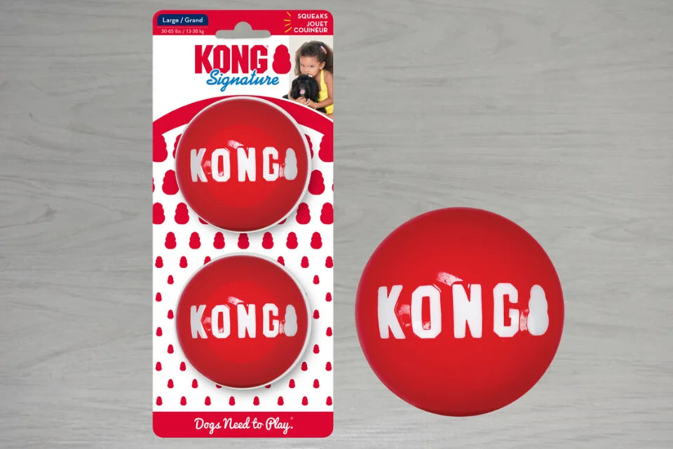 KONG Signature Balls 2pk - Large