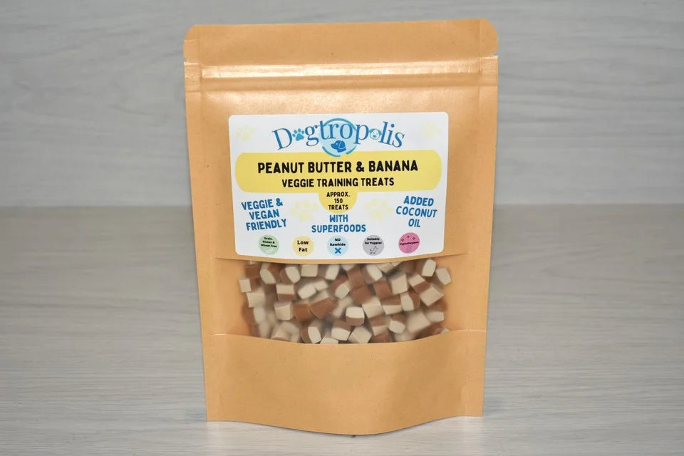Peanut Butter & Banana Veggie Training Treats