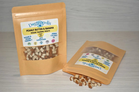 Peanut Butter & Banana Training Treats for Dogs