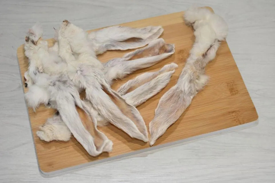 Air Dried Rabbit Ear With Fur from Dogtropolis