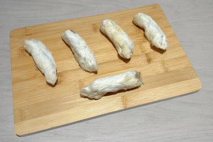 Rabbit Feet with Hair for Dogs