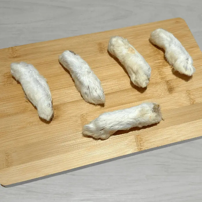 Rabbit Feet with Hair for Dogs