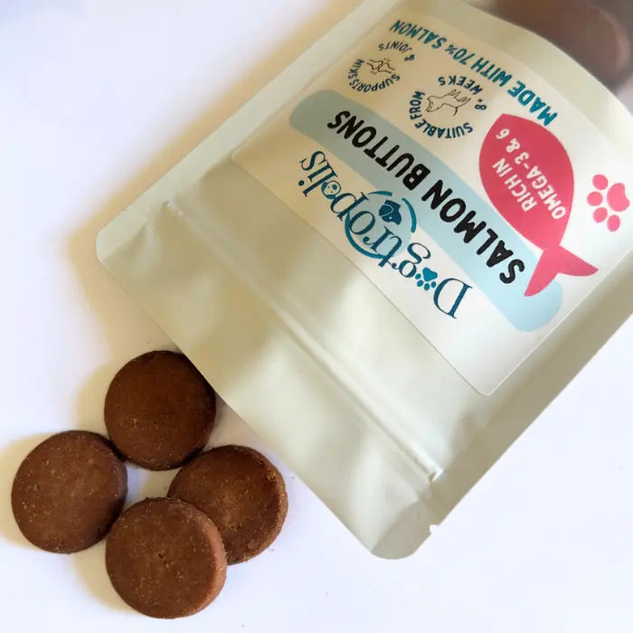 Salmon Buttons for Dogs