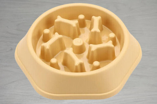 Slow Feeder Bowl in Yellow from Dogtropolis