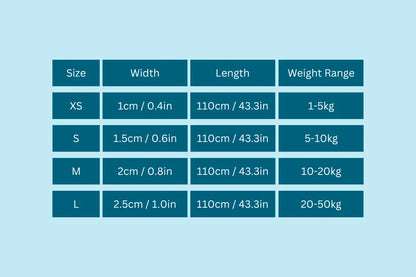 Truelove AirMesh Lead - Size Guide