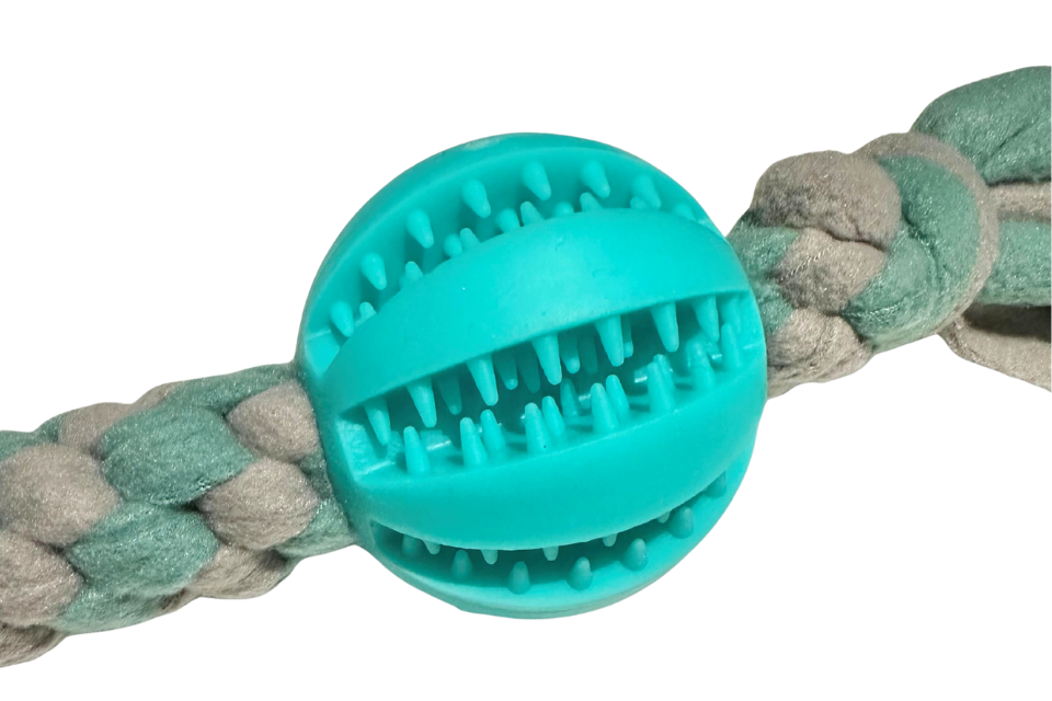 Dogtropolis Fleece Tug 'N' Ball for Dogs