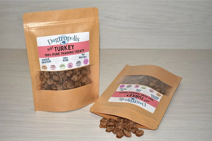 100% Pure Turkey Training Treats from Dogtropolis