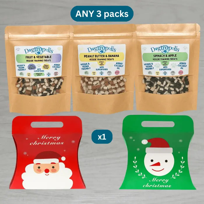 Any 3 Veggie Training Treats + Festive Box