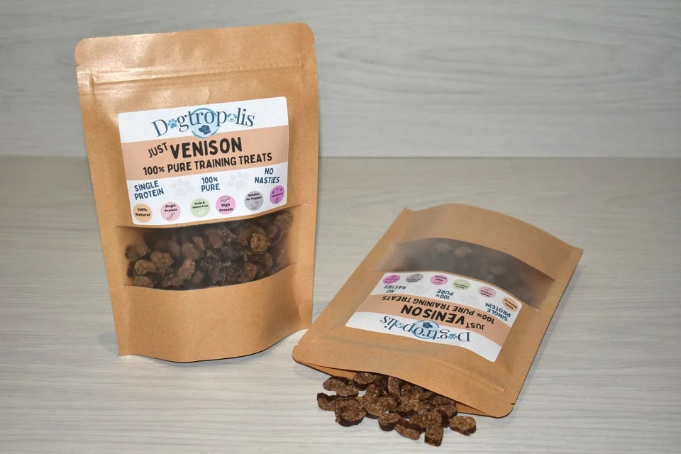 100% Pure Venison Training Treats from Dogtropolis