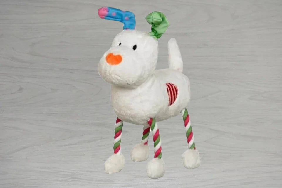 Christmas Good Boy Snowman Hug Tug Plush Toy