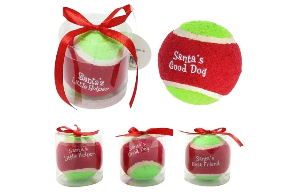 Xmas Tennis Ball for Dogs - Printed