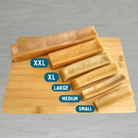 Dogtropolis Yak Snack Sizes